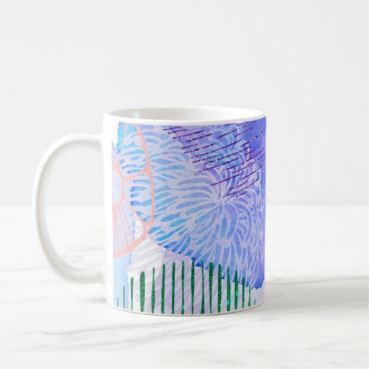 Abstrakte Hintergrundfarbe Kaffeetasse (Links)