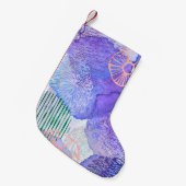 Abstrakte Hintergrundfarbe Kleiner Weihnachtsstrumpf (Vorderansicht (hängend))