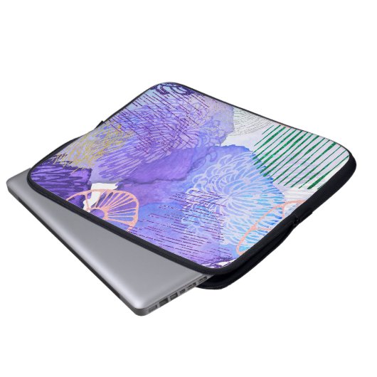 Abstrakte Hintergrundfarbe Laptopschutzhülle (Vorne Knopf)