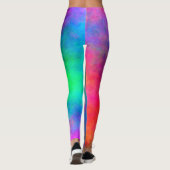 Abstrakte Hintergrundfarbe Leggings (Rückseite)