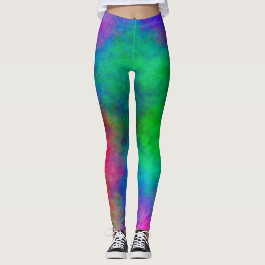 Abstrakte Hintergrundfarbe Leggings (Vorderseite)