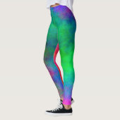 Abstrakte Hintergrundfarbe Leggings (Links)