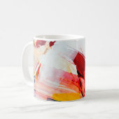 abstrakte Hintergrundfarbe, Pinsel, abstrakt,st Kaffeetasse (Vorderseite Links)