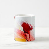 abstrakte Hintergrundfarbe, Pinsel, abstrakt,st Kaffeetasse (Mittel)