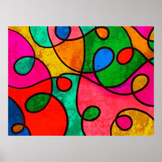 Abstrakte Hintergrundgrafik Poster (Vorne)