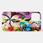 abstrakte Hintergrundkomposition mit Blume, mit Case-Mate iPhone Hülle (Rückseite (Horizontal))