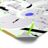 abstrakte Hintergrundkomposition mit Blume Poster (Ecke)