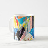 abstrakte Hintergrundkomposition mit Strichen, Spl Kaffeetasse (Vorderseite Links)