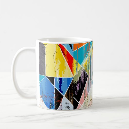 abstrakte Hintergrundkomposition mit Strichen, Spl Kaffeetasse (Links)