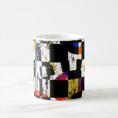 abstrakte Hintergrundkomposition mit Strichen, Spl Kaffeetasse (Mittel)