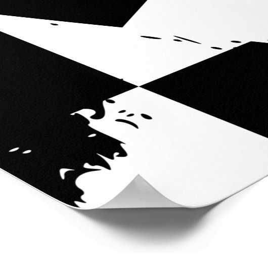 abstrakte Hintergrundkomposition mit Strichen, Spl Poster (Ecke)