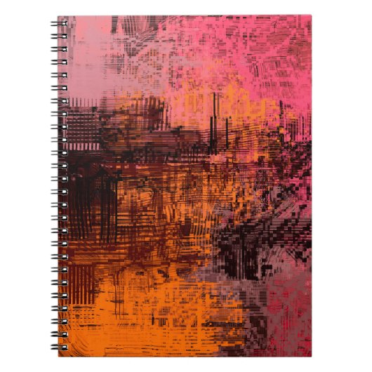 Abstrakte Hintergrundkunst. 2D-Illustrationsbild. Notizblock (Vorderseite)
