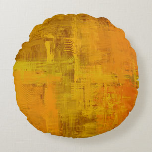 Abstrakte Hintergrundkunst. 2D-Illustrationsbild. Rundes Kissen