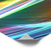 Abstrakte Hintergrundkunst , farbenfrohe Gestänge Poster (Ecke)