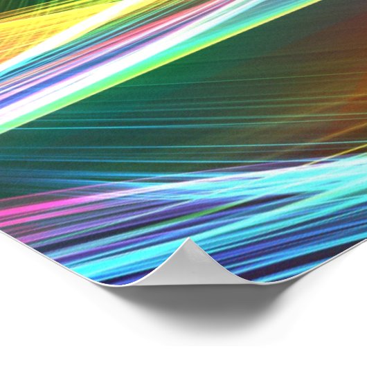 Abstrakte Hintergrundkunst , farbenfrohe Gestänge Poster (Ecke)