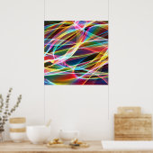 Abstrakte Hintergrundkunst , farbenfrohe Gestänge Poster (Küche)