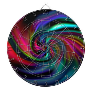 Abstrakte Hintergrundspiralen Soft I Dartscheibe