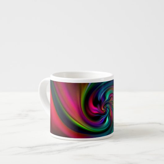 Abstrakte Hintergrundspiralen Soft I Espressotasse (Vorderseite Links)
