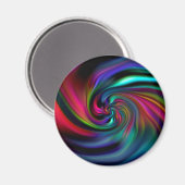 Abstrakte Hintergrundspiralen Soft I Magnet (Vorderseite/Rückseite)