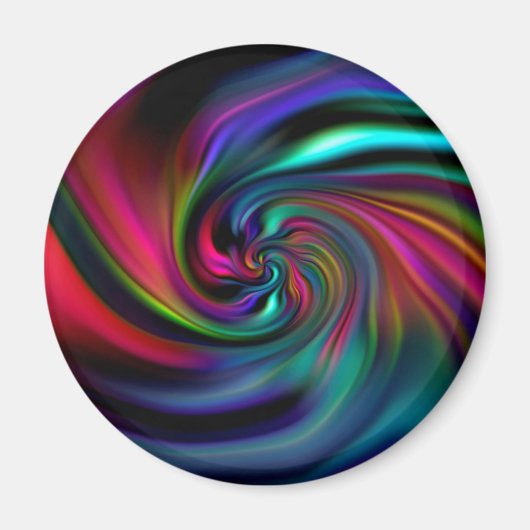 Abstrakte Hintergrundspiralen Soft I Magnet (Vorne)