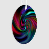 Abstrakte Hintergrundspiralen Soft I Ornament (Vorderseite)