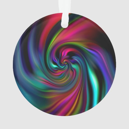 Abstrakte Hintergrundspiralen Soft I Ornament (Rückseite)