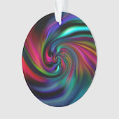Abstrakte Hintergrundspiralen Soft I Ornament (Vorderseite)