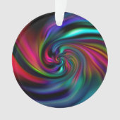 Abstrakte Hintergrundspiralen Soft I Ornament (Vorderseite)