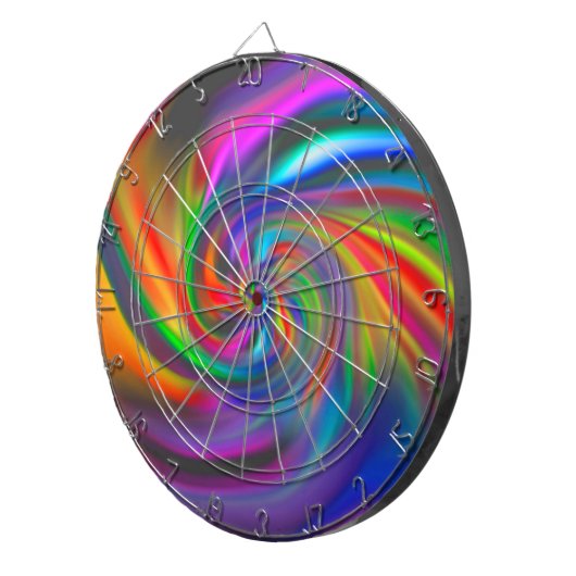 Abstrakte Hintergrundspiralen Soft II Dartscheibe (Vorderseite rechts)