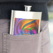 Abstrakte Hintergrundspiralen Soft II Flachmann (Beispiel)