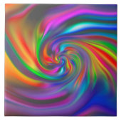 Abstrakte Hintergrundspiralen Soft II Fliese (Vorderseite)