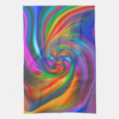 Abstrakte Hintergrundspiralen Soft II Geschirrtuch (Vertikal)