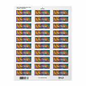 Abstrakte Hintergrundspiralen Soft II + Ihr Text (Vorne)