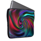 Abstrakte Hintergrundspiralen Soft II Laptopschutzhülle (Vorne Rechts)