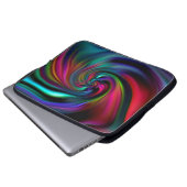 Abstrakte Hintergrundspiralen Soft II Laptopschutzhülle (Vorne Knopf)