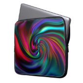 Abstrakte Hintergrundspiralen Soft II Laptopschutzhülle (Vorderseite Links)