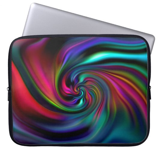 Abstrakte Hintergrundspiralen Soft II Laptopschutzhülle (Vorderseite)