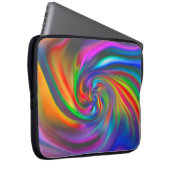Abstrakte Hintergrundspiralen Soft II Laptopschutzhülle (Vorne Rechts)