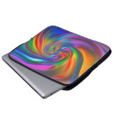Abstrakte Hintergrundspiralen Soft II Laptopschutzhülle (Vorne Knopf)