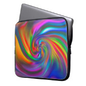 Abstrakte Hintergrundspiralen Soft II Laptopschutzhülle (Vorderseite Links)