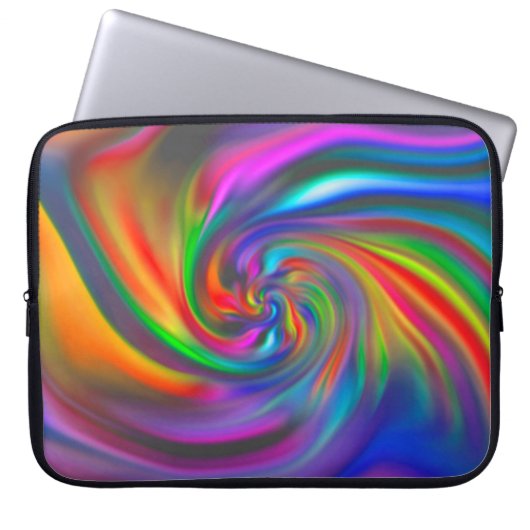 Abstrakte Hintergrundspiralen Soft II Laptopschutzhülle (Vorderseite)