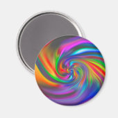 Abstrakte Hintergrundspiralen Soft II Magnet (Vorderseite/Rückseite)