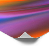 Abstrakte Hintergrundspiralen Soft II Poster (Ecke)