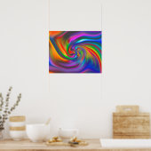 Abstrakte Hintergrundspiralen Soft II Poster (Küche)