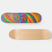 Abstrakte Hintergrundspiralen Soft II Skateboard (Horizontal)