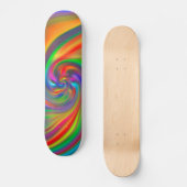 Abstrakte Hintergrundspiralen Soft II Skateboard (Vorderseite)