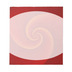 Abstrakte Hintergrundspiralen weich III Notizblock