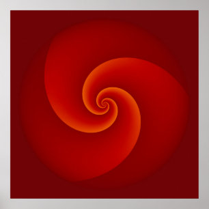 Abstrakte Hintergrundspiralen weich III Poster