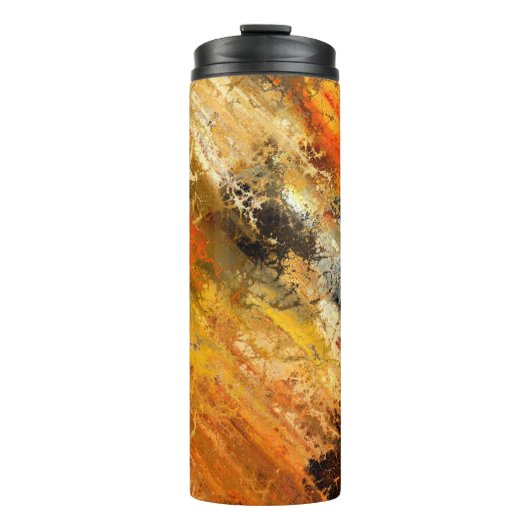 Abstrakte Hintergrundtexte Thermosbecher (Vorderseite)