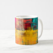 Abstrakte Hintergrundtextur. 2d Abbildung. Expr Kaffeetasse (VorderseiteRechts)